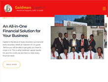 Tablet Screenshot of goldmancapitalgh.com